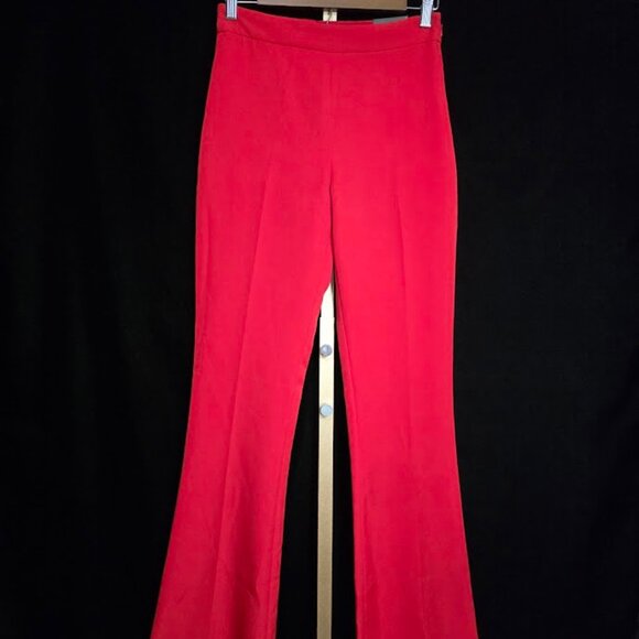 NWT Express High Waisted Flare Pant in Red 2L - Picture 1 of 13
